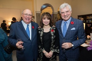 Guest of Honour David Angus, Emcee Mutsumi Takahashi and Westmount Mayor Peter Trent
